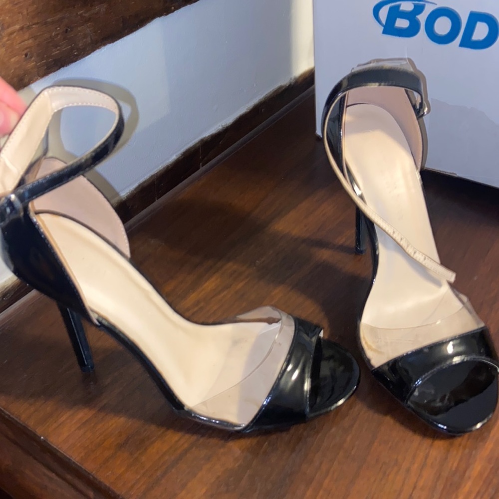 black high heels